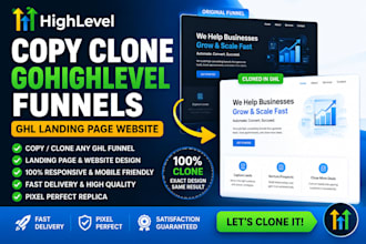 copy clone gohighlevel funnels ghl landing page