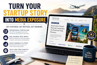 create a professional launch feature for your startup