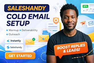 setup saleshandy cold email outreach, email warmup and deliverability