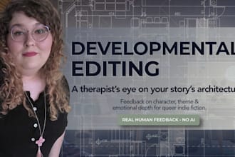 developmentally edit your lgbtq, fantasy, romance or literary fiction novel