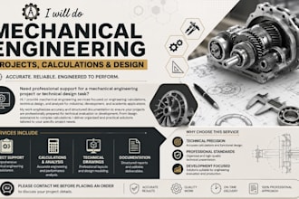 do mechanical engineering projects, calculations and design
