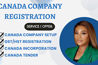 do canada company registration, incorporation, gst, hst, cra business number