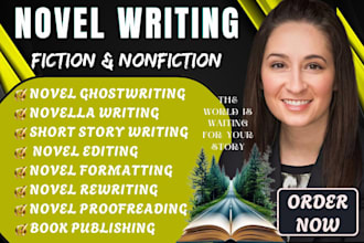 ghostwrite a thriller, crime, mystery, or suspense novel or ebook