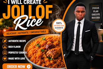 cook african jollof rice for event and home delivery