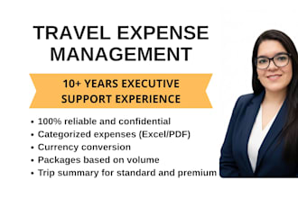 create your travel expense reports and summaries