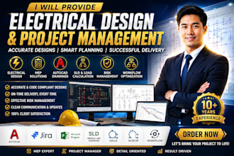 provide electrical design risk management mep autocad jira sld and workflow