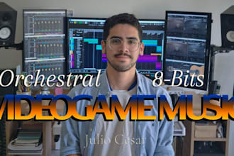 compose an orchestral or 8 bit soundtrack for your videogame
