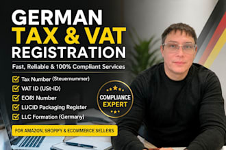 register your german tax number, vat id, eori and lucid