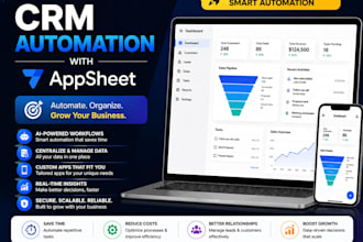 build ai powered CRM automation using google appsheet