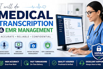 do medical transcription and emr management