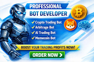 build crypto arbitrage bot, triangular arbitrage bot, dex arbitrage trading bot