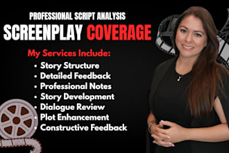 provide professional screenplay coverage, script feedback and script analysis