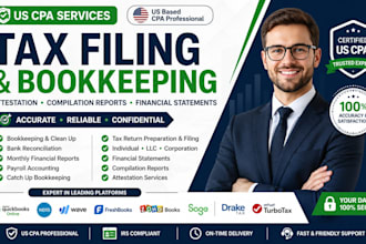 do attestation bookkeeping tax filing return and compilation reports as a US CPA