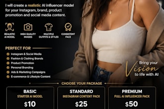 create a realistic ai influencer model for instagram