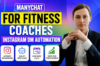 create manychat instagram dm automation for fitness coaches