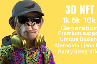 do nft collection  pixl art  nft promo character model