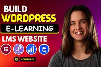 develop wordpress membership website, lms website