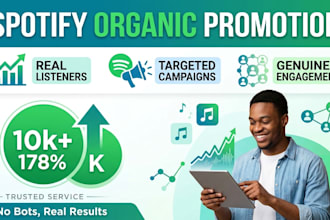 grow your spotify monthly listeners and streams organically