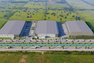 create realistic 3d warehouse design, industrial warehouse, logistics center