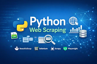 create  a custom python script  for data extraction