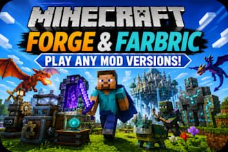 mincraft mod in forge, spigot, paper or fabric mod, modpack, minecraft plugin