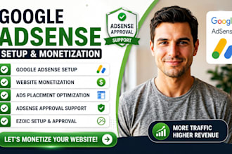 google adsense setup, adsense approved, website monetization and ads placement