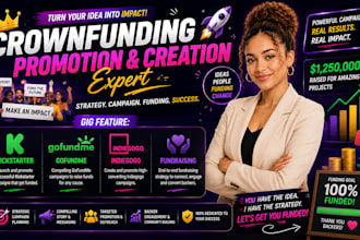 do gofundme kickstarter crowdfunding promotion fundraising campaign