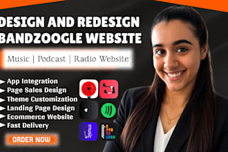 build bandzoogle music website, band artist, dj website, podcast booking website