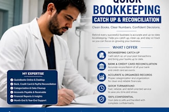 do setup, catchup, cleanup and bookkeeping in quickbooks online
