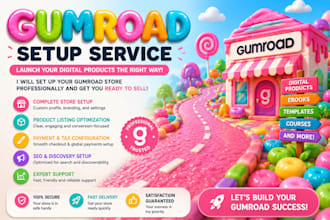 set up and optimize your gumroad store for notion templates, planners, ai prompt