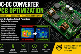 optimize dc dc converter pcb for overheating noise and power loss