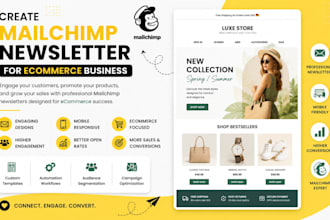 create mailchimp newsletter for ecommerce business