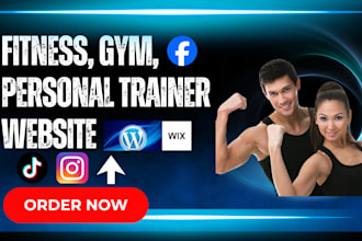 fitness website, gym website health fitness website personal trainer leads
