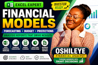 build excel financial models, forecasting, budget, projections, analysis reports