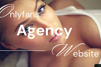 design onlyfans modelling website onlyfans agency website, landing page