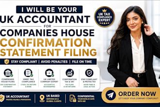 be your UK accountant for companies house confirmation statement filing