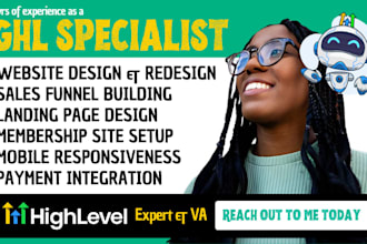 do gohighlevel website design ghl landing page ghl sales funnel automation ghl