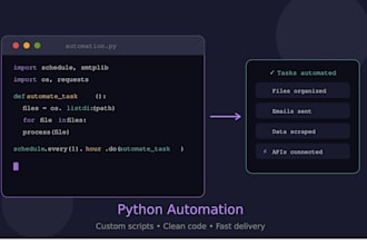 automate your tasks with a custom python script