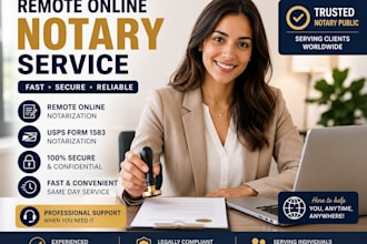 notarize legal document remote, online notary, usps form florida notary public