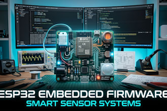 develop esp32 embedded firmware for sensors and smart systems