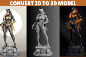 convert 2d to 3d model printable model image to 3d stl for 3d printing