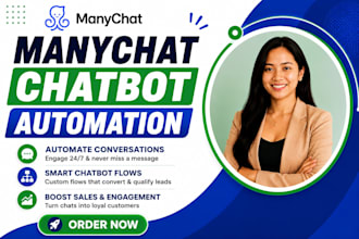 build manychat chatbot automation