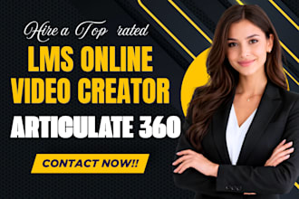 produce onboarding training course, elearning video creation, video slides, ppt