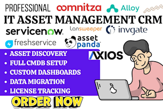 do servicenow freshservice  lansweeper asset panda invgate oomnitza axios CRM