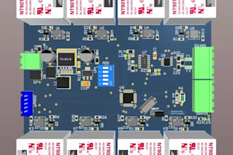 design rs485 modbus stm32 based industrial automation and relay controller pcb