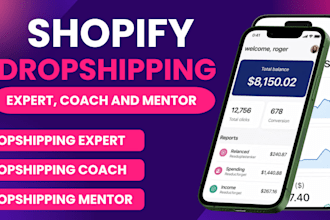 dropshipping expert, shopify mentor, ecommerce consultant