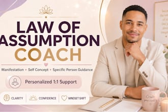 be your law of assumption coach for manifestation and self concept