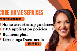 setup home care agency, write maryland dda policies and compliance documentation
