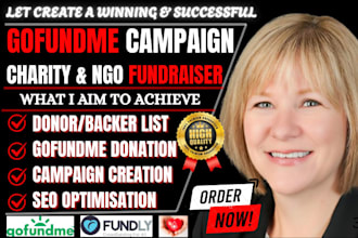 do non profit charity and ngo crowdfunding campaign creation on gofundme