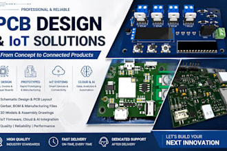 design pcb layouts and embedded systems with fpga, stm32, robotics and aiot